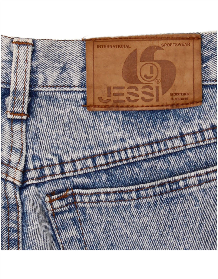 Blugi conici pentru femei JESSI W26 L29 Albastru