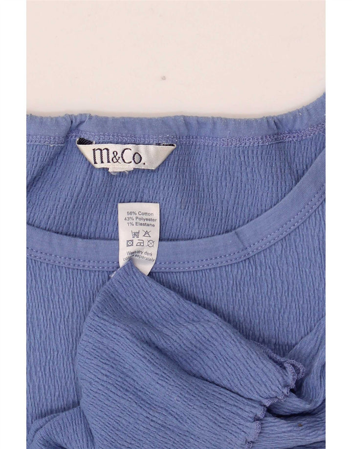 Top camis pentru femei M&Co UK 20 2XL Bumbac albastru