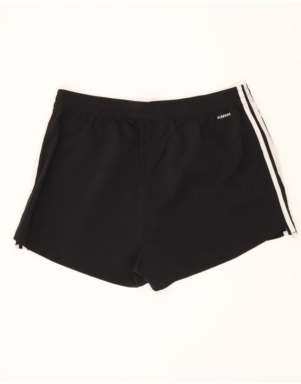 Pantaloni scurți sport Aeroready Adidas pentru femei UK 20/22 XL poliester negru
