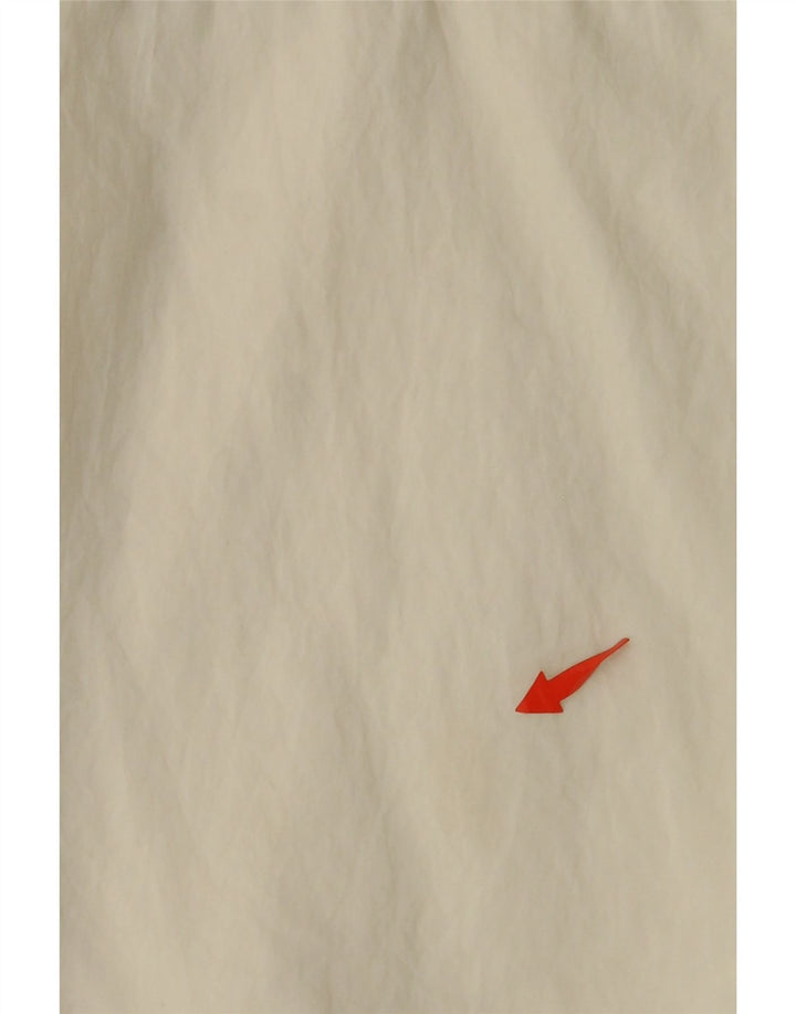 Jachetă de trening cu glugă grafică NIKE pentru bărbați, nailon mic, alb