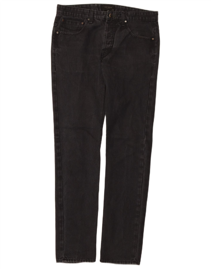 Blugi slim pentru femei Ted Baker L30 L31 bumbac negru