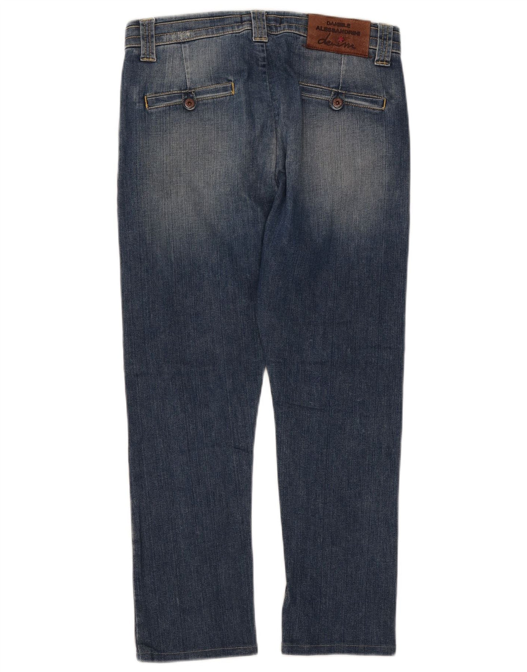 DANIELE ALESSANDRINI Womens Cropped Jeans W30 L23 Blue Cotton