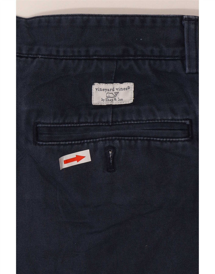 Pantaloni scurți chino pentru bărbați Vineyard Vines, mediu W32, bumbac bleumarin