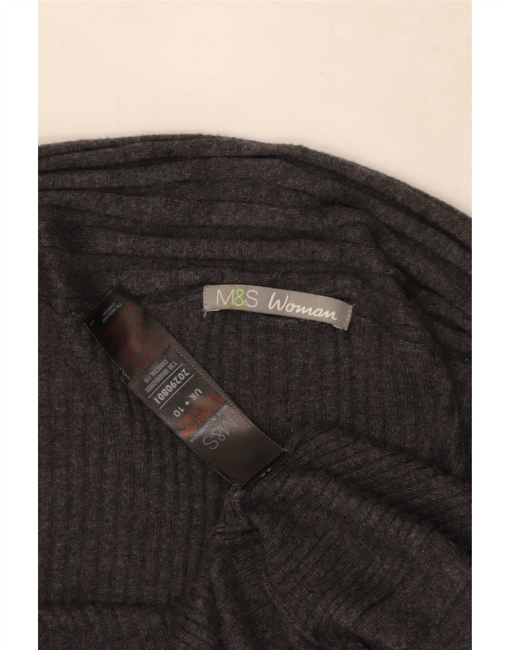 Pulover cardigan asimetric pentru femei Marks & Spencer UK 10 mic gri