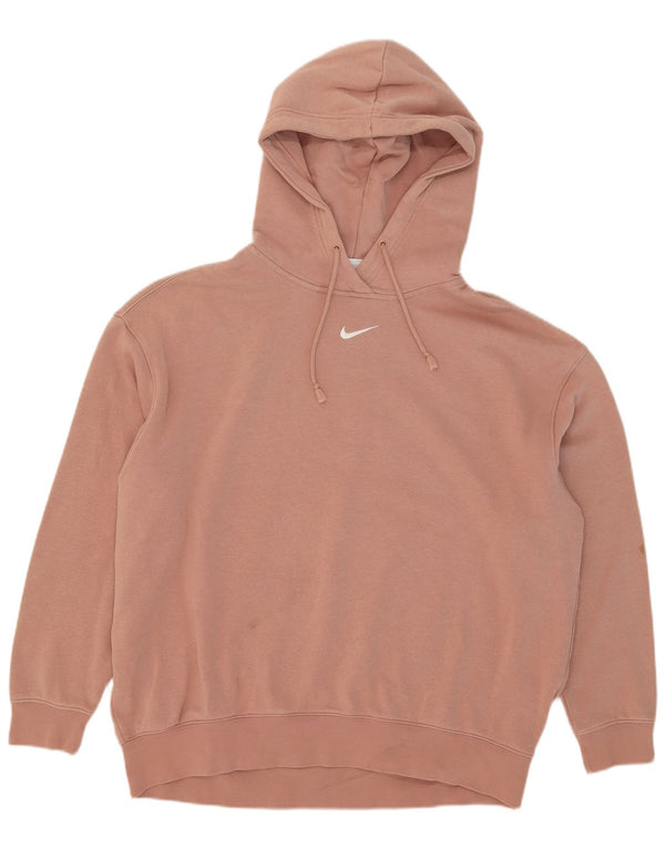 Pulover Nike pentru bărbați, cu captură lejeră, bumbac mare, roz