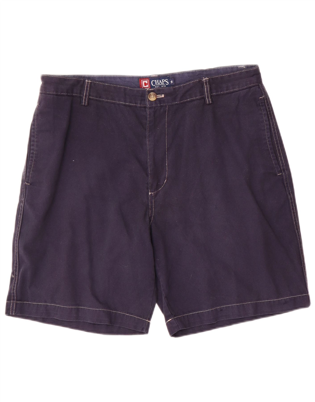 Pantaloni scurți chino pentru bărbați Chaps, mari W34, bumbac bleumarin