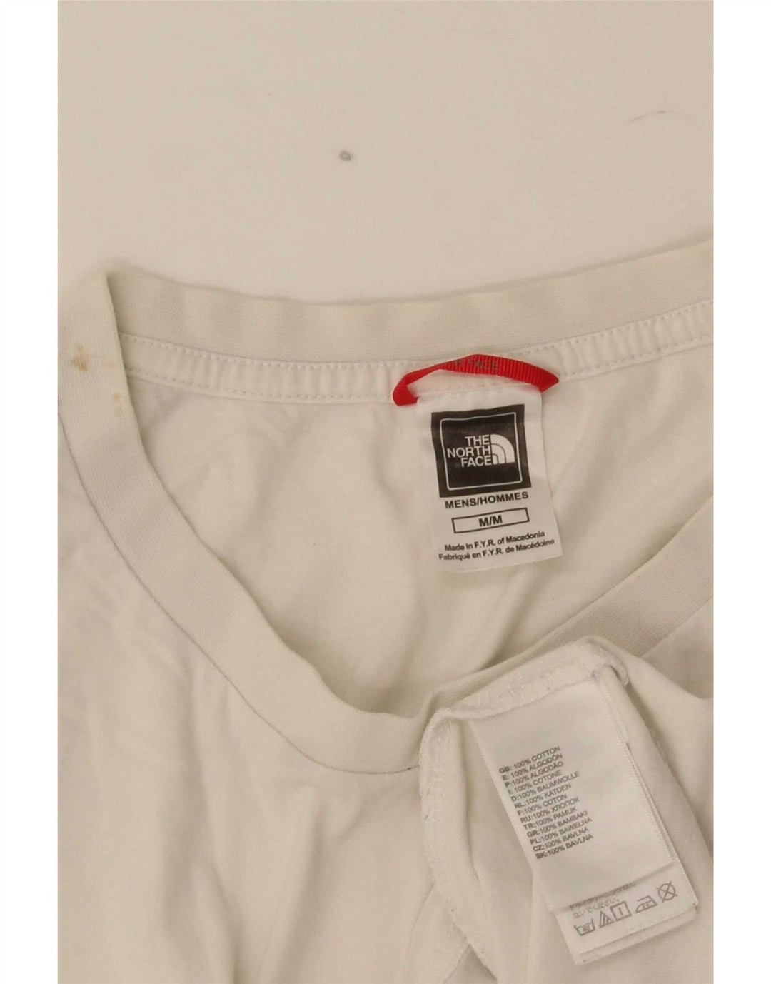 Tricou grafic pentru bărbați The North Face Top Medium White Bumbac