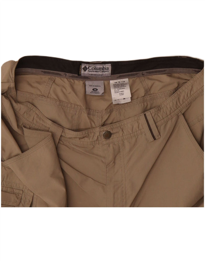 Pantaloni scurți cargo pentru bărbați COLUMBIA W36 nailon mare, bej