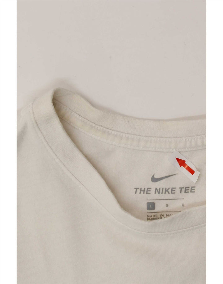 Tricou pentru bărbați Nike Top mare, alb, bumbac