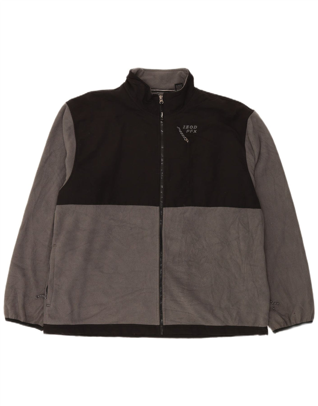 Jachetă fleece pentru bărbați IZOD UK 44 2XL Gri Poliester color bloc