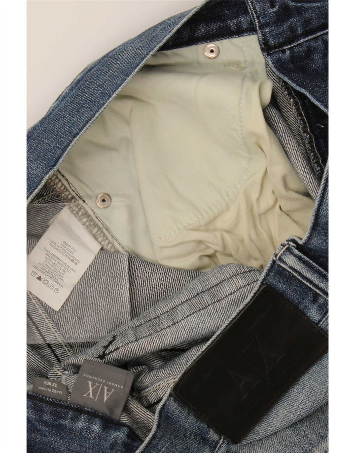 Blugi largi pentru bărbați Armani Exchange L32 L32 Bumbac albastru