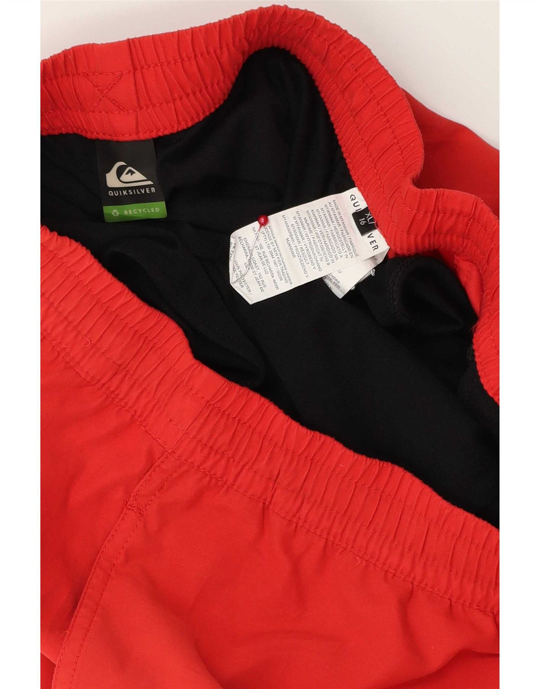Pantaloni scurți de înot Quiksilver băieți 15-16 ani XL poliester roșu