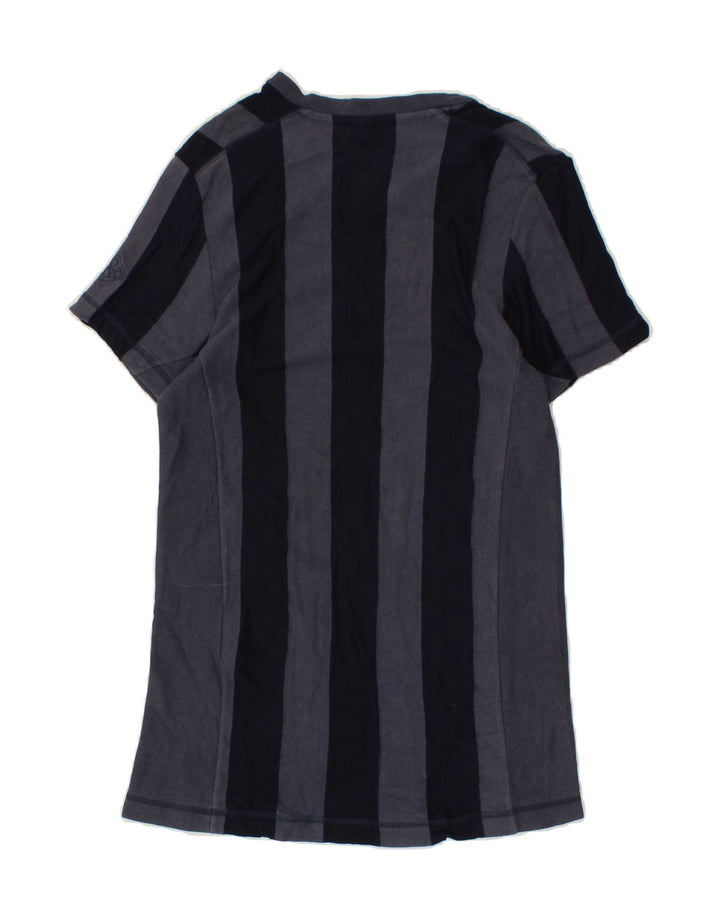 LEVI'S Mens T-Shirt Top Medium Grey Striped Cotton Vintage Levi's and Second-Hand Levi's from Messina Hembry 