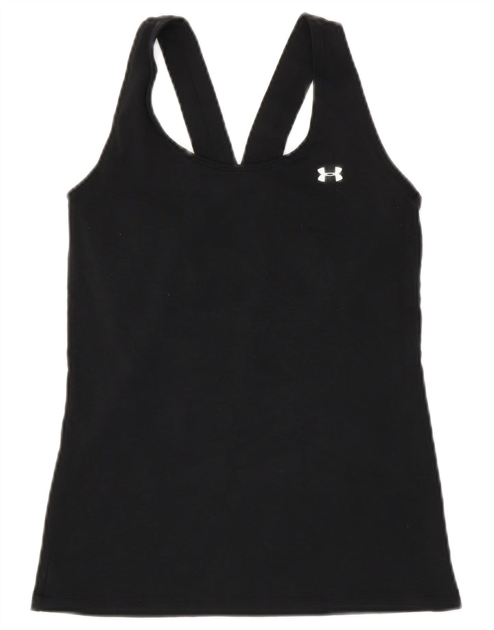 Vestă Under Armour pentru femei Heat Gear, UK 8, poliester negru mic