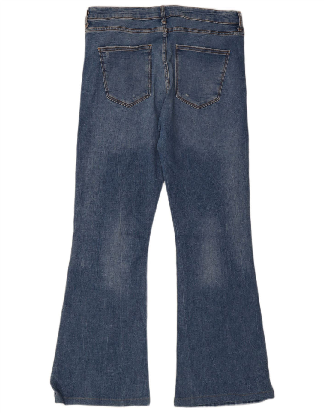 Blugi evazați pentru femei Zara EU 44 XL W34 L31 Bumbac albastru