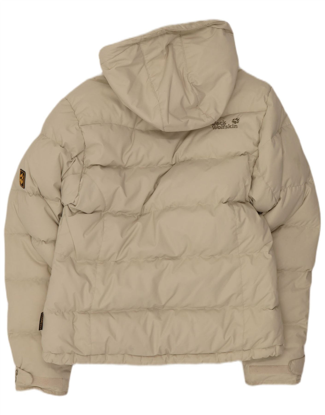Jack Wolfskin Jachetă căptușită cu glugă pentru femei UK 10 Small Bej Poliamidă