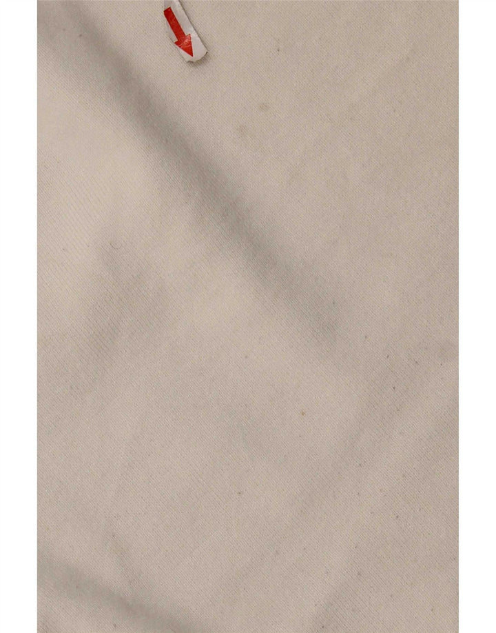 Top supradimensionat pentru femei Zara cu mânecă lungă UK 10 mic, alb, viscoză