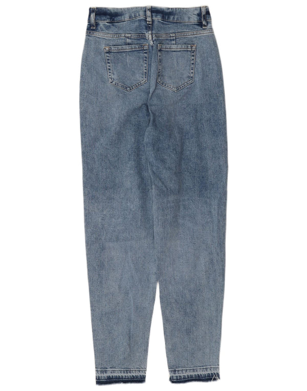 Blugi conici învechiți pentru femei Marks & Spencer UK 8 Small W27 L29 Blue