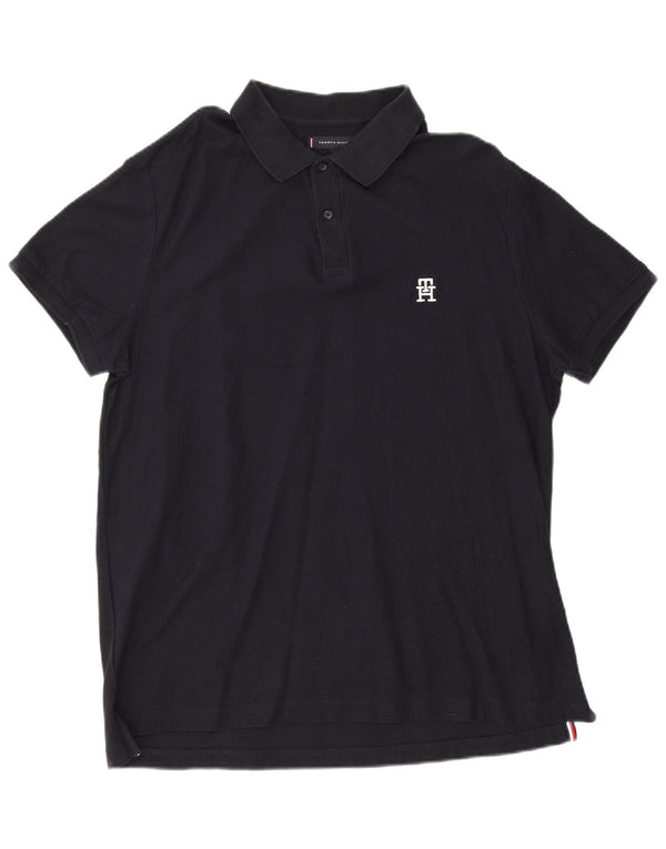 Tricou polo pentru bărbați Tommy Hilfiger XL, bumbac bleumarin