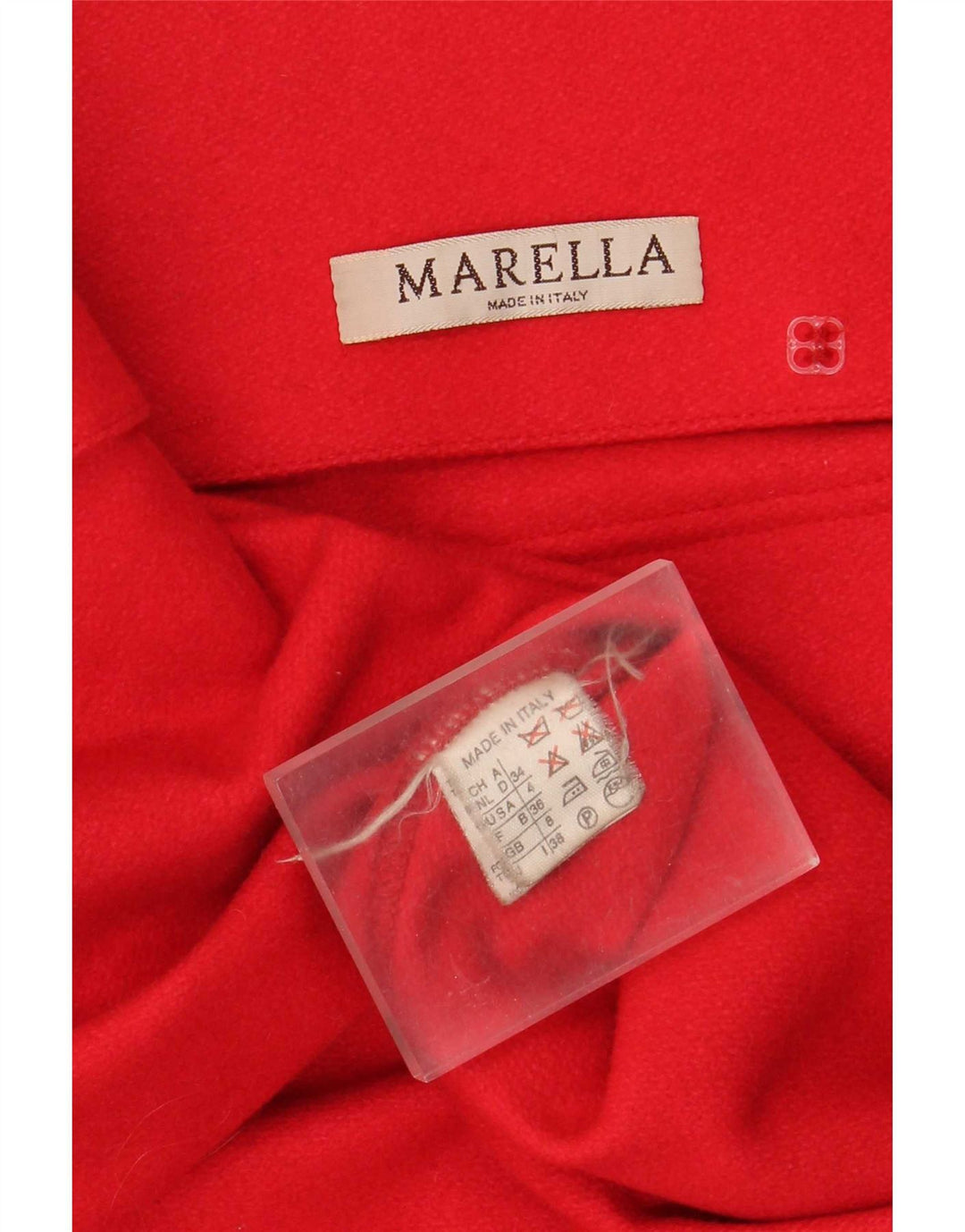 Palton supradimensionat pentru femei Marella UK 8 Lână roșie mică