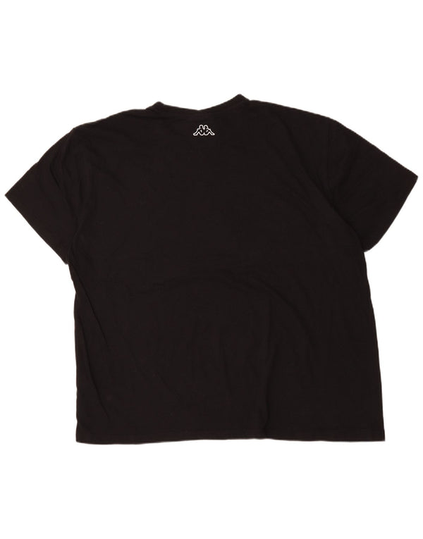 Tricou grafic pentru bărbați Kappa Top 4XL bumbac negru