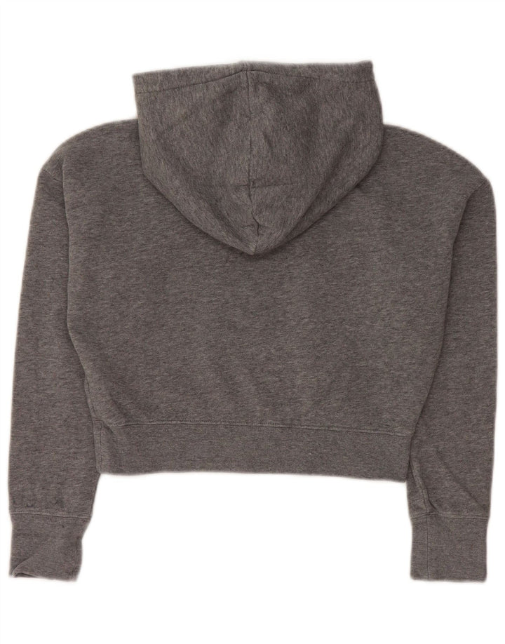 Pulover NIKE Crop Graphic pentru fete, 10-11 ani, gri mediu cu pete