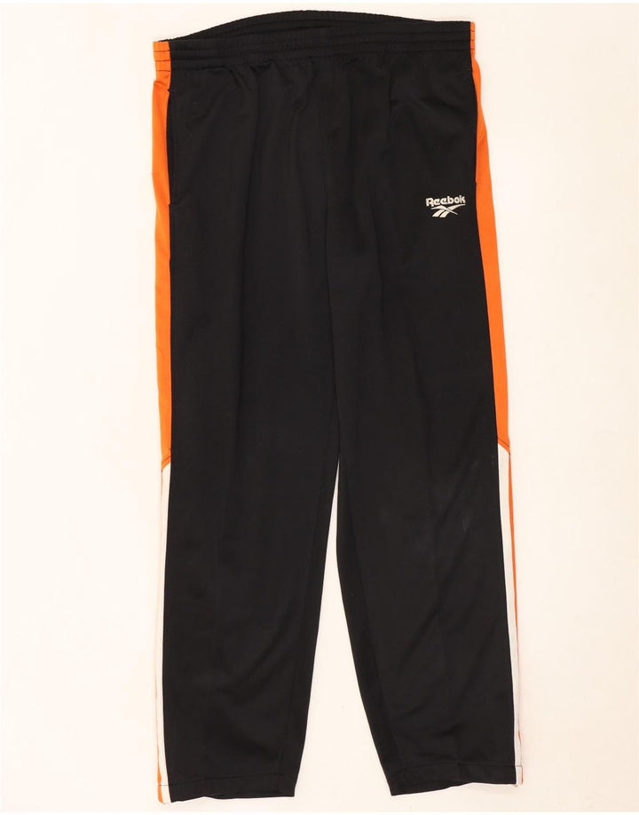 Pantaloni de trening pentru bărbați Reebok, mari, negru, poliester color bloc