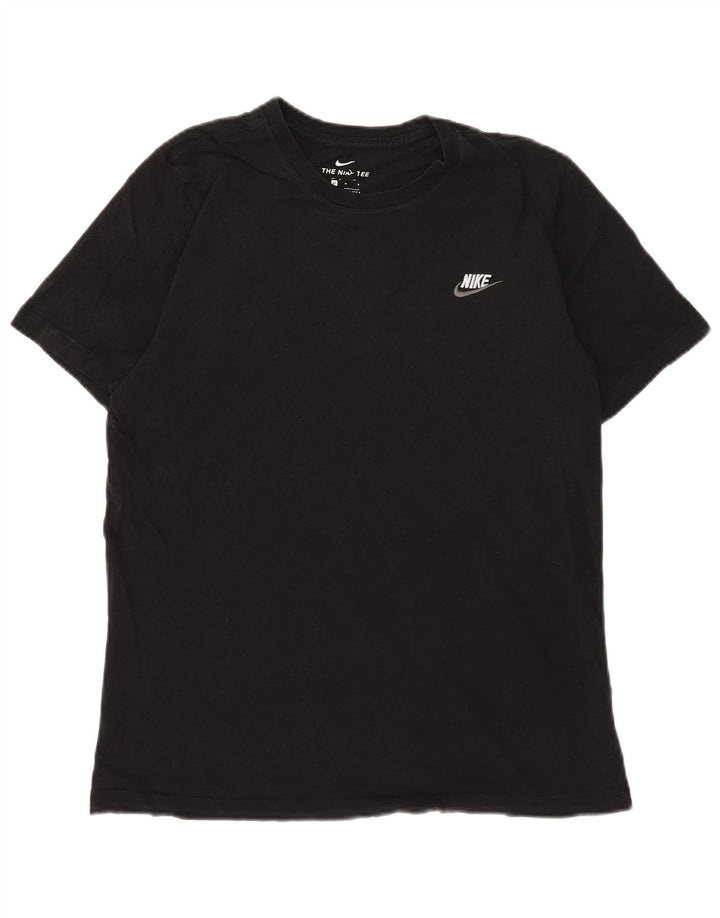 Tricou grafic Nike pentru bărbați Top mediu negru bumbac