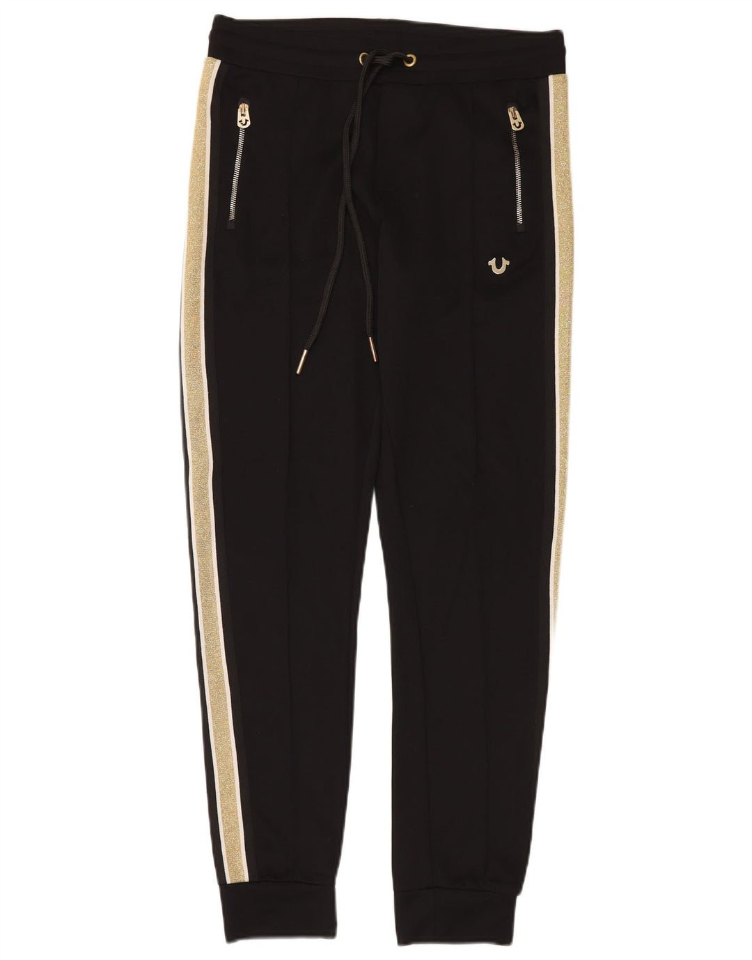 TRUE RELIGION Pantaloni de trening pentru femei Pantaloni de jogging UK 14 Medium Black