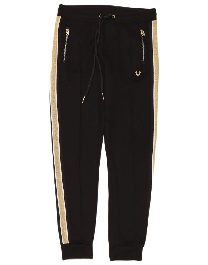 TRUE RELIGION Pantaloni de trening pentru femei Pantaloni de jogging UK 14 Medium Black