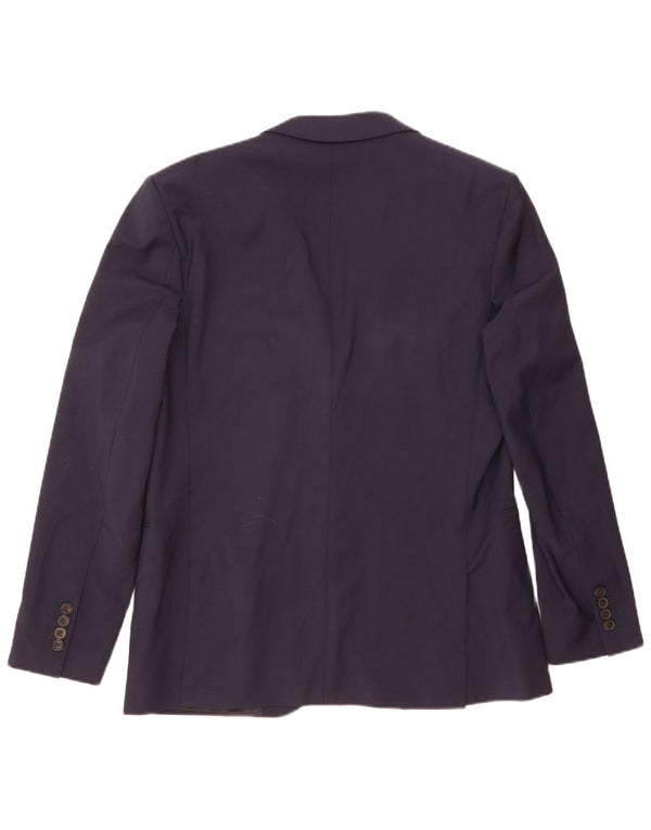 Jachetă Blazer pentru bărbați Reiss cu 2 nasturi UK 40 Lână mare, albastru bleumarin