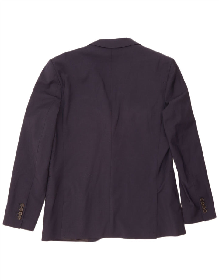 Jachetă Blazer pentru bărbați Reiss cu 2 nasturi UK 40 Lână mare, albastru bleumarin