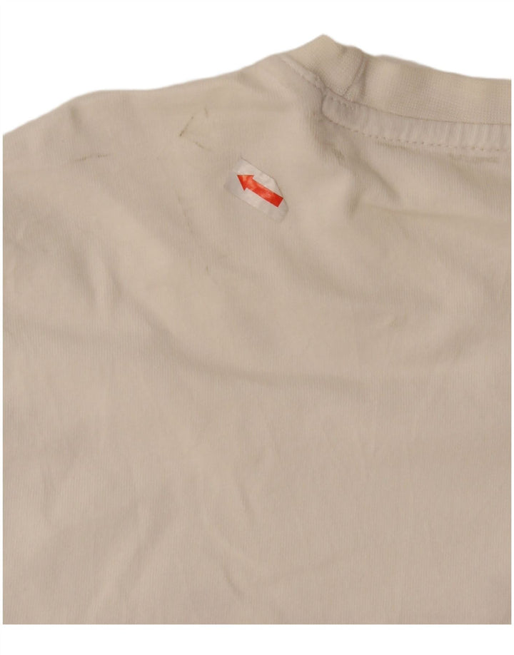 Tricou grafic pentru bărbați Reebok Top mediu din bumbac alb