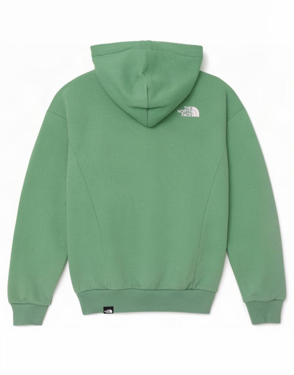 Pulover cu glugă The North Face pentru femei, cu o formă lentă, UK 6 XS, bumbac verde