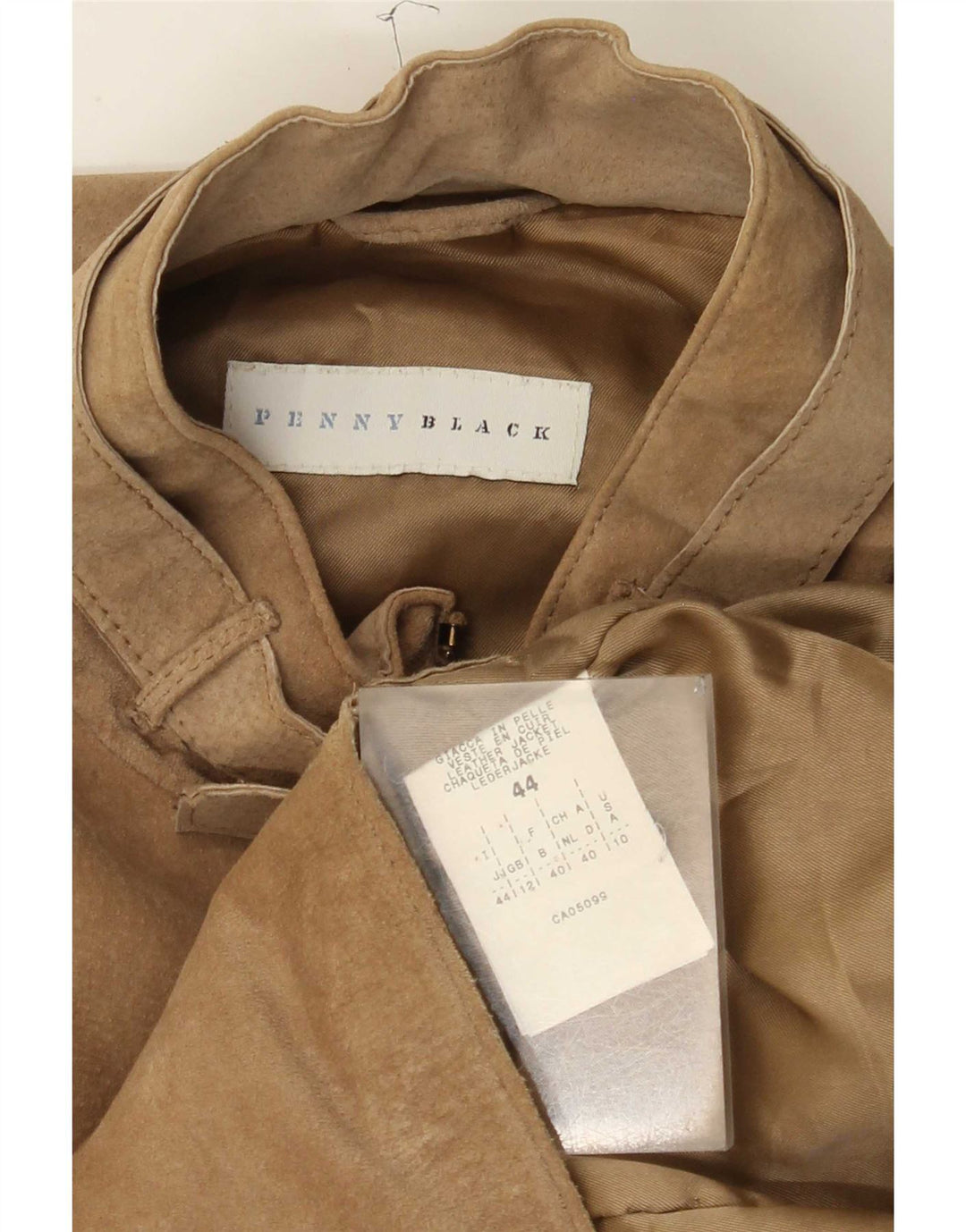 Jachetă de piele de căprioară pentru femei Penny Black UK 12 Medium Beige Piele