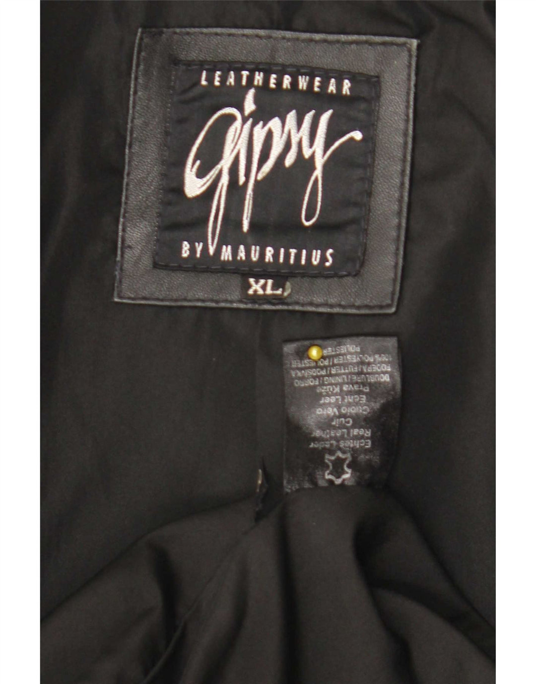 Gipsy by Mauritius Jachetă pentru bărbați cu 3 nasturi, UK 42 XL, negru