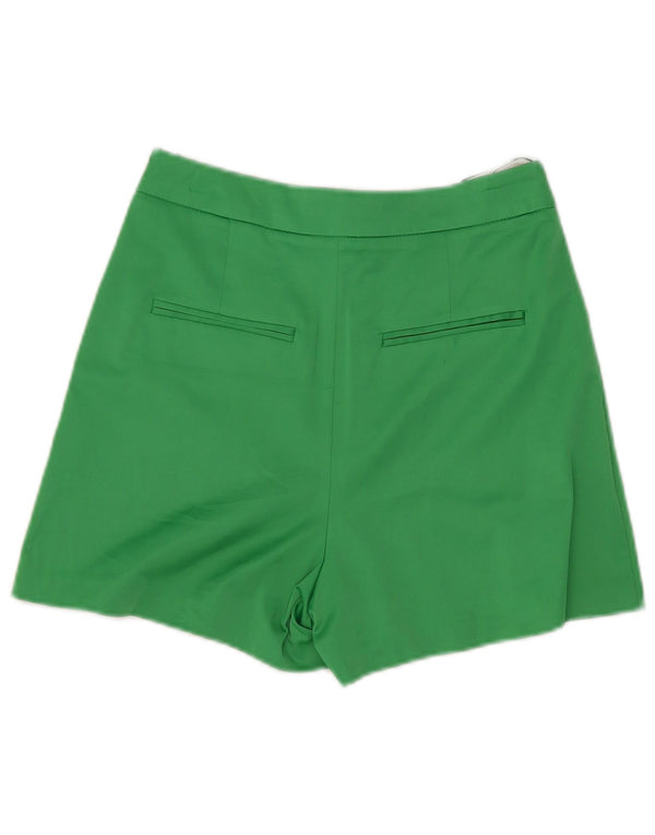 Pantaloni scurți casual pentru femei cu talie înaltă Zara Mici W26 Poliester verde