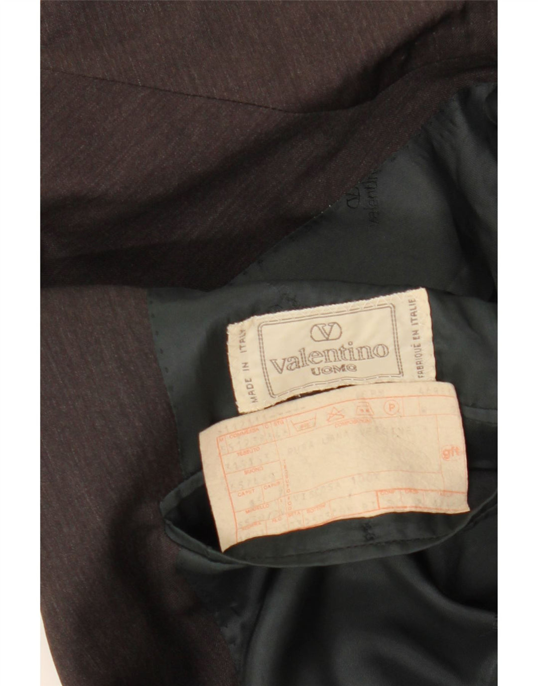 VALENTINO Jachetă pentru bărbați cu 2 nasturi IT 46 Lână virgină, gri mică