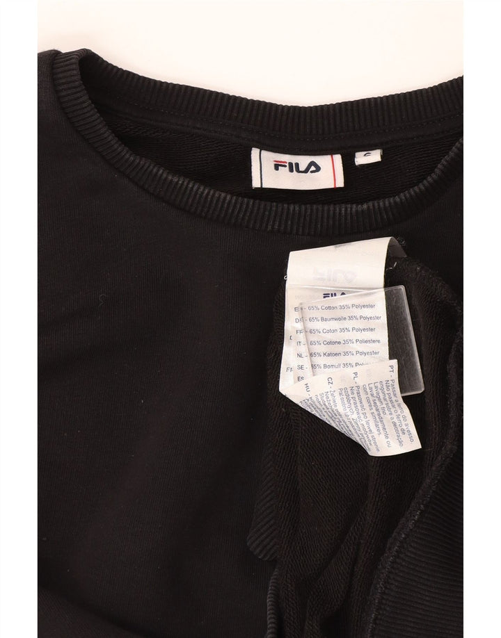 Pulover Fila Femei Pulover UK 10 Mic Negru Bumbac