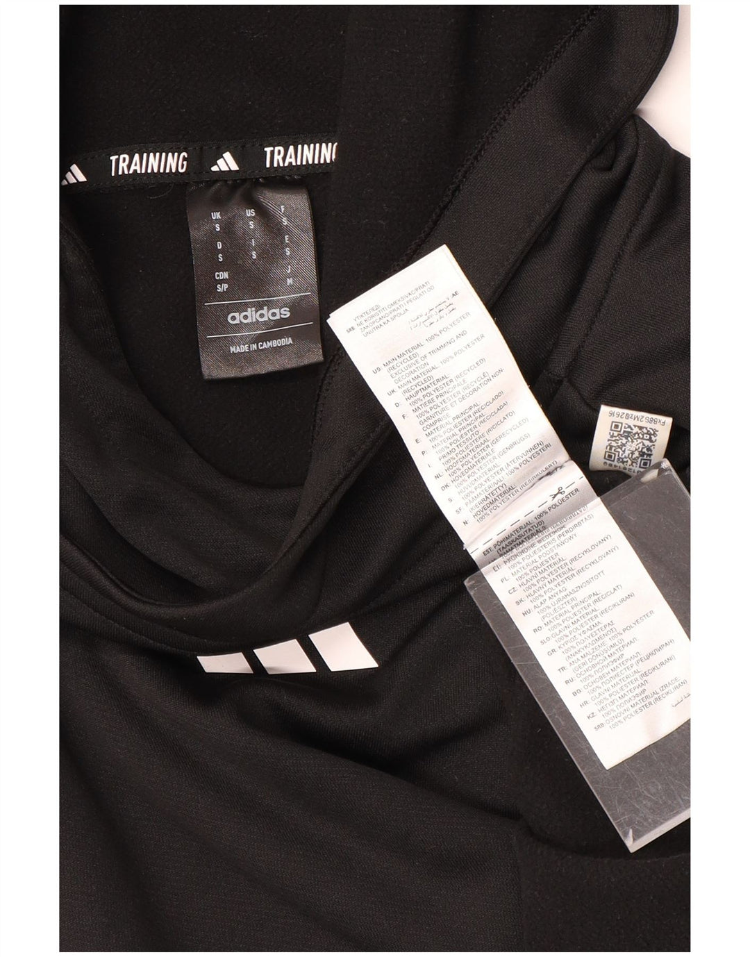 Pulover Adidas Aeroready pentru bărbați, poliester mic, negru