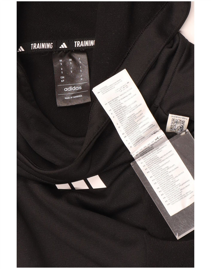 Pulover Adidas Aeroready pentru bărbați, poliester mic, negru