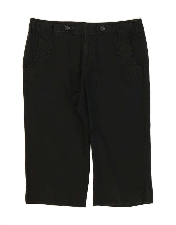 DOCKERS Womens Curvy Mid Rise Capri Trousers US 10 Large W32  Black Vintage Dockers and Second-Hand Dockers from Messina Hembry 