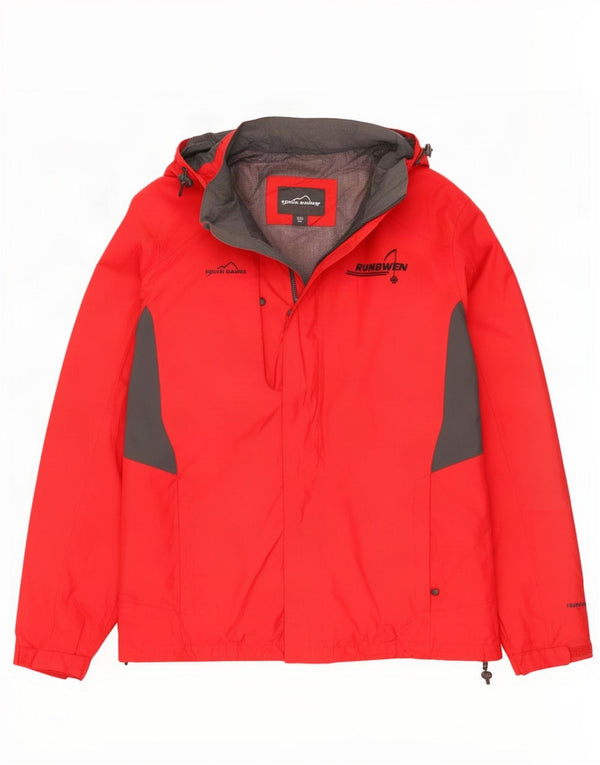 Jachetă pentru bărbați Eddie Bauer, 2XL, poliester color bloc de culoare roșu