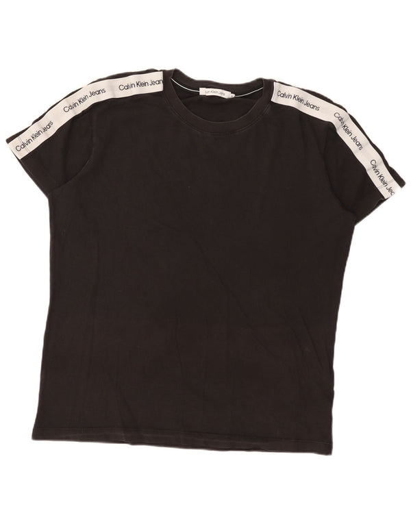 Tricou grafic pentru bărbați Calvin Klein Jeans Top XL Negru Bumbac Clasic