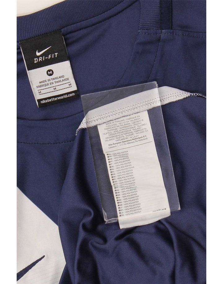 Tricou grafic Nike Dri Fit pentru bărbați Top Mediu Bleumarin Colorblock