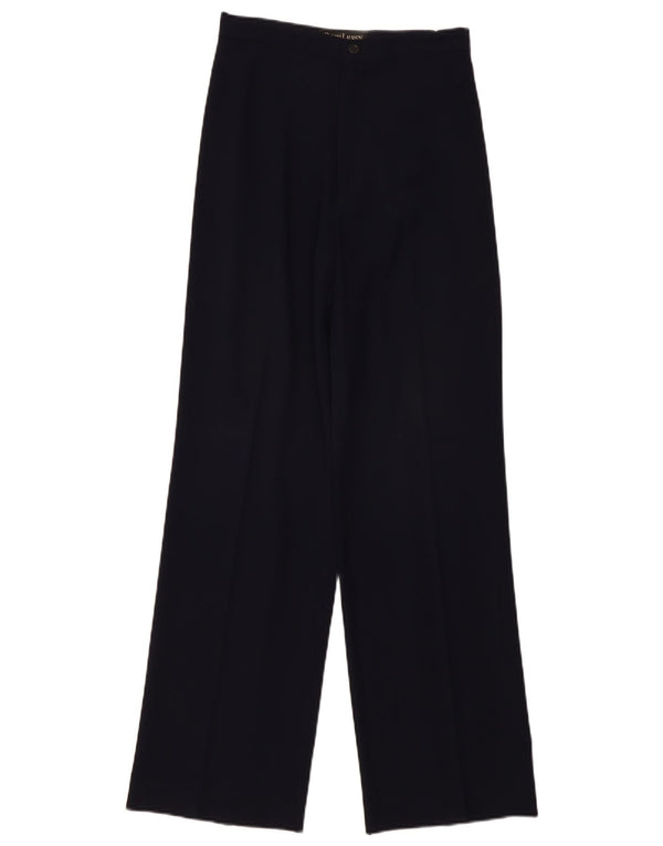 Pantaloni de costum Ralph Lauren pentru femei cu talie înaltă US 8 Medium W28 L31 Bleumarin