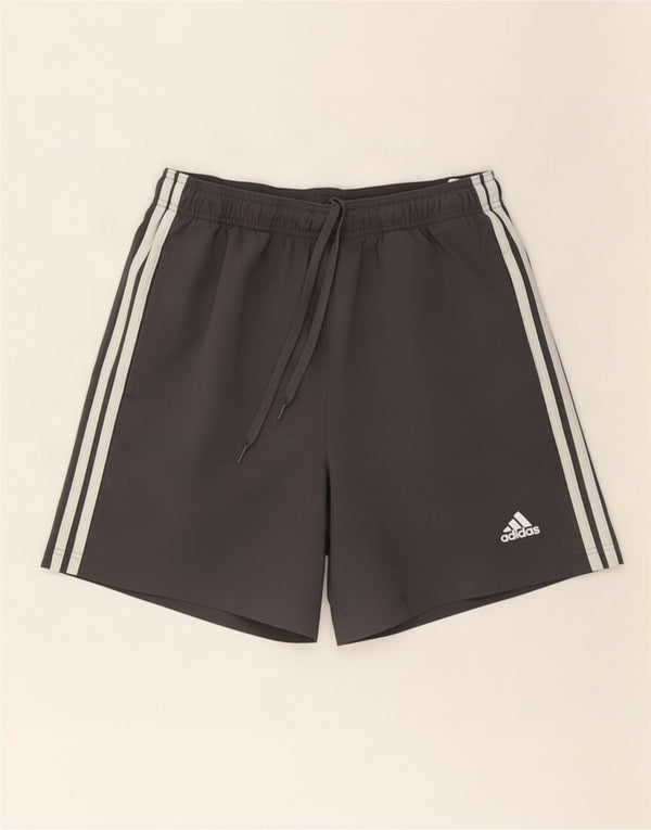 Pantaloni scurți sport Adidas pentru bărbați, mari, gri, poliester