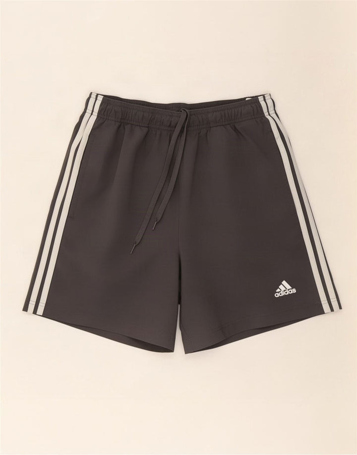 Pantaloni scurți sport Adidas pentru bărbați, mari, gri, poliester