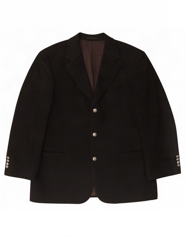 Blazer pentru bărbați Hugo Boss cu 3 nasturi EU 52 XL Lână virgină gri