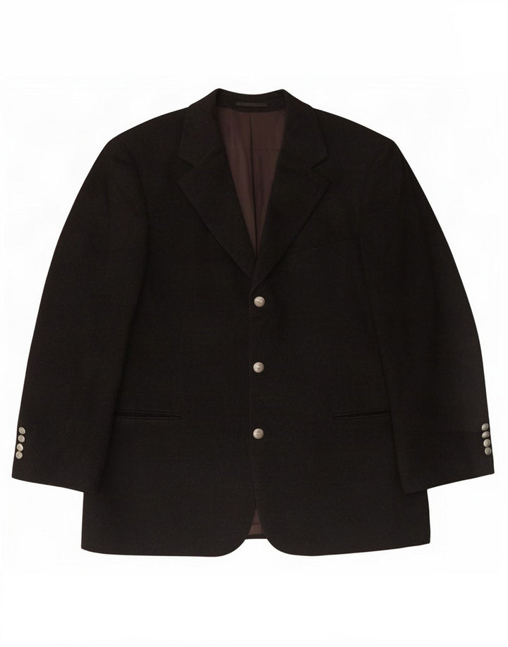 Blazer pentru bărbați Hugo Boss cu 3 nasturi EU 52 XL Lână virgină gri